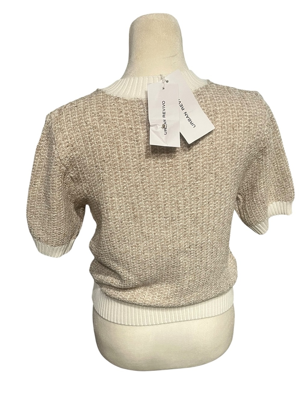 NWT Urban Revivo Short Sleeve Button Down Cardigan Top - Size 4 - Picture 5 of 8